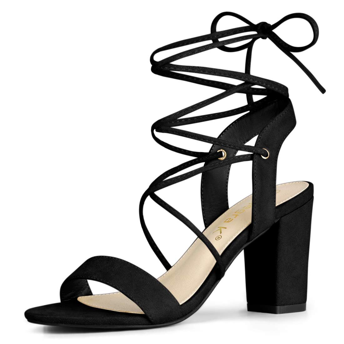 Allegra K Block with Laces, Women's Sandals with Heel