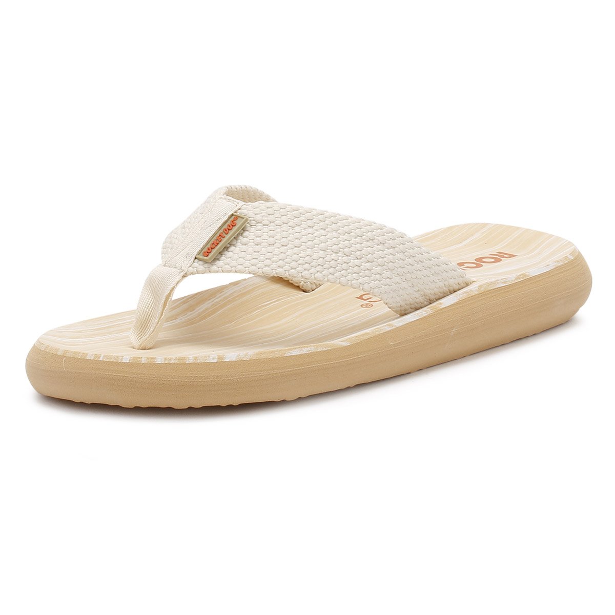 (8 UK, Beige (Double Cream)) - Rocket Dog Sunset, Women's Flip Flops