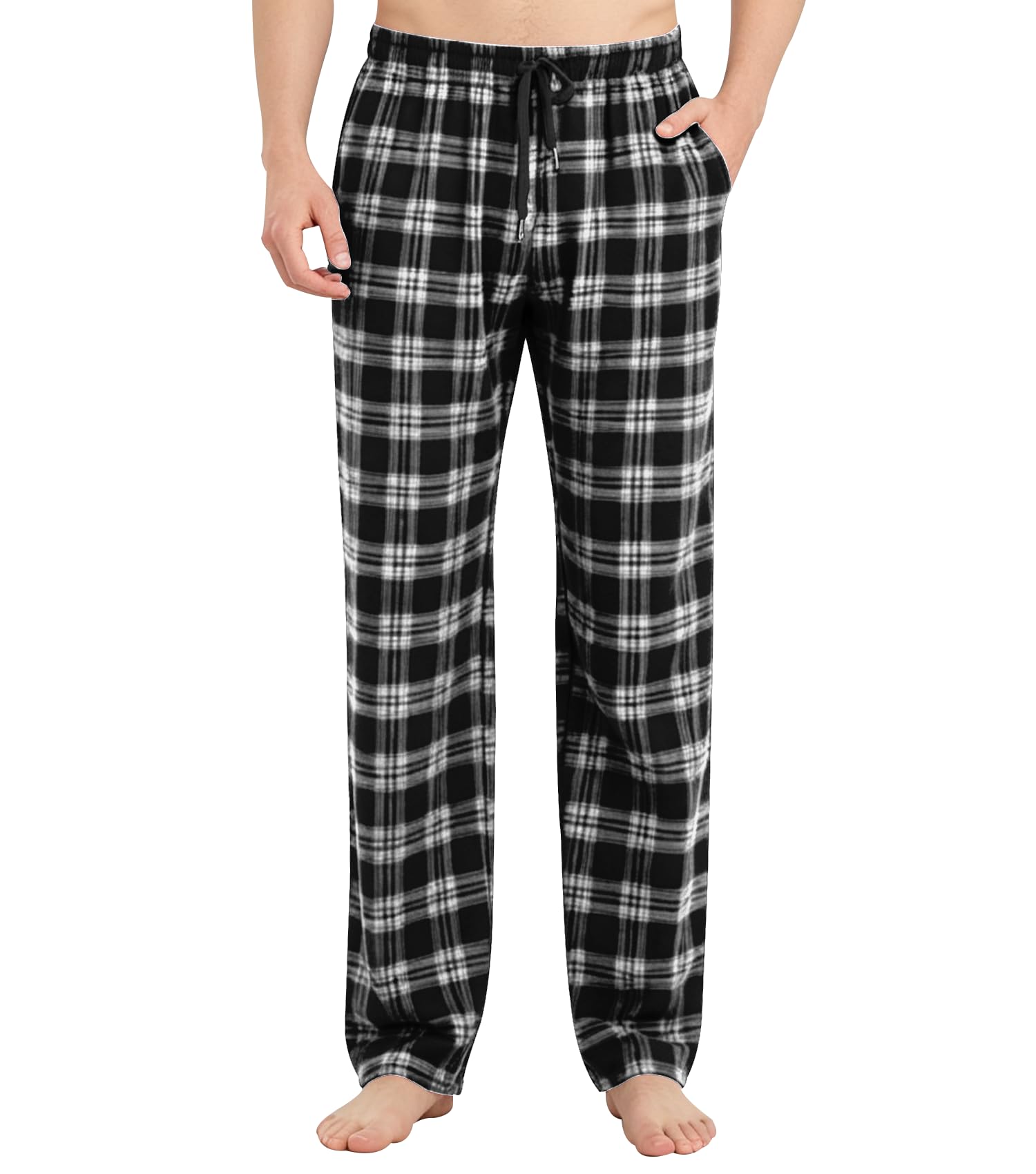 Men's Tall Plaid Pajama Pants 32/34/36/38 Inseam Lounge Sleepwear Bottoms