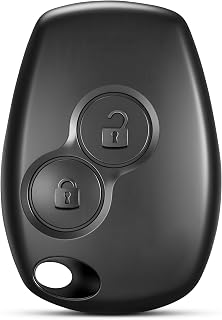 Jongo® 2-Button Key Case Compatible with Renault Clio 3, Kangoo 2, Modus, Master 3, Trafic 3, Twingo 2, Wind | Blade Free Remote Control Case for VA2 Easy Repair