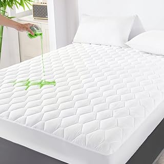 GRT King Mattress Protector Waterproof, King Mattress Pad Rayon from Bamboo