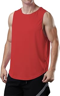 meioro Men's Mesh Tank Top Sleeveless Quick Drying Gym Training for Sports Shirts Running Tank Tops Fitness Vest for Bodybuilding Running Sports