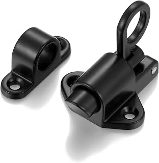 2 Packs Black Self-Closing Latches，Spring Door Lock