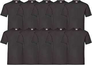 Fruit of the Loom Valueweight T-Shirt, Sizes S - 5XL, Pack of 10, in Various Colours