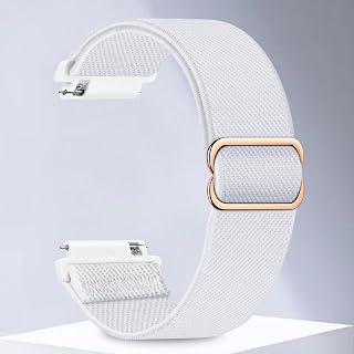 Compatible with 20mm 22mm Watch Bands Quick Release Replacement Strap Adjustable Nylon Braided Elastic Bands Sport Elastic Bands for Men Women