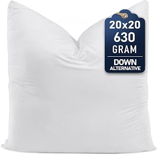 Utopia Bedding Throw Pillows, 20x20 Pillow Inserts, Pack of 1, White