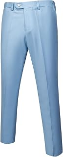 YND Men's Business Suit Pants Slim Fit Flex Flat Front Pant