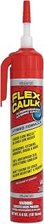 Flex Caulk Hybrid Polymer Waterproof Sealant, Clear, 6.6 oz, 1-Pack | No caulk gun needed, trigger flow nozzle, paintable, won't shrink or crack, seals wet or dry, bath, kitchen, sink, window, RV