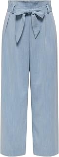 ONLY - Onlmarsa Solid Paperbag Pant Wvn Noos, Women's Paper Trousers with Belt