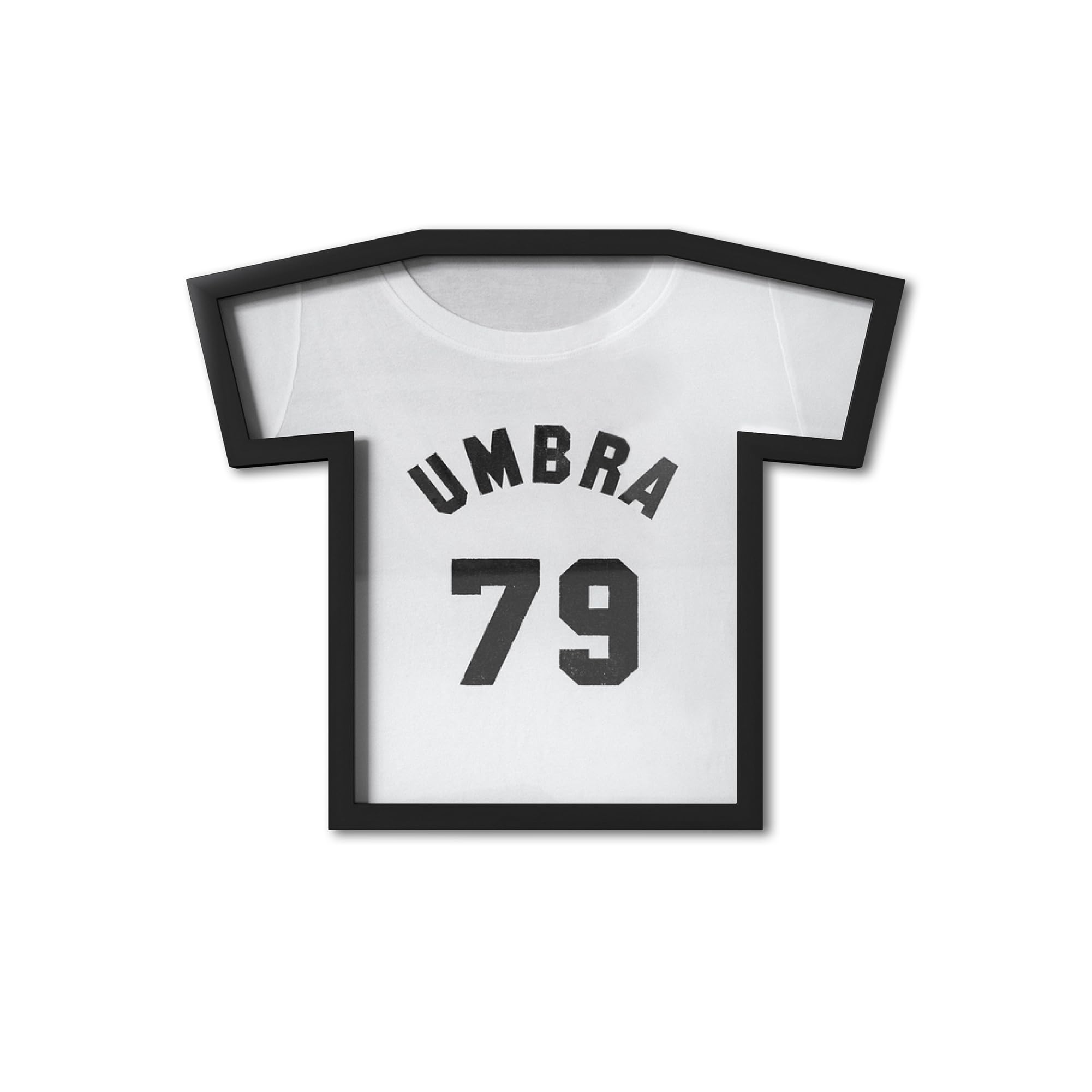 Umbra T-Frame T-Shirt Display Case Wall Mount, Small, Black