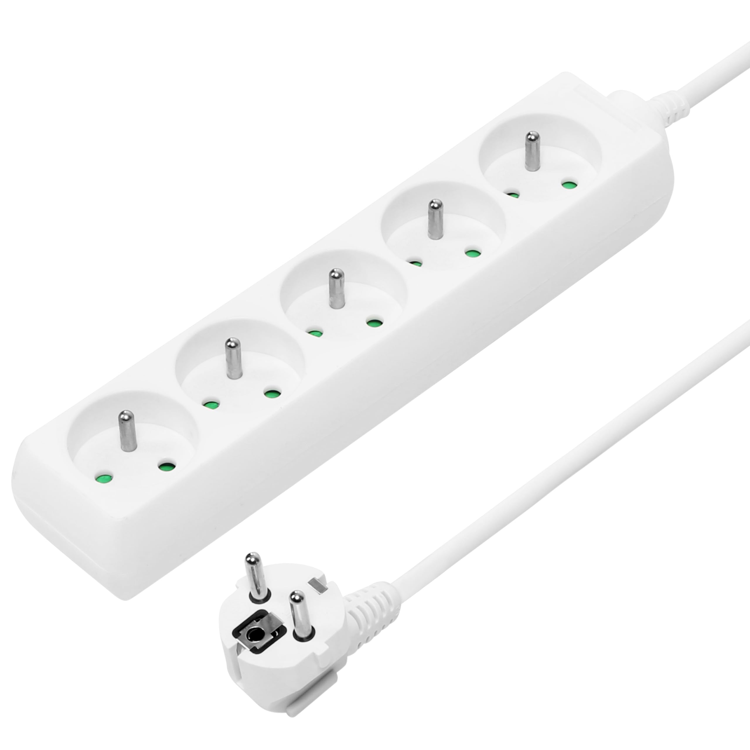 PremiumCord 5 m Power Strip 5 Sockets Extension 230 V | 230V Extension Cord, Fre