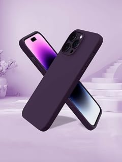 : iPhone 16 Pro Max Case, 3 Layer Liquid Silicone Case for iPhone 16 Pro Max Soft Gel Rubber 16 Pro Max Case 6.7"(Fuchsia)