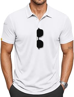 SCODI Mens Polo Shirts Short Sleeve Athletic Casual Golf Collared T-Shirt
