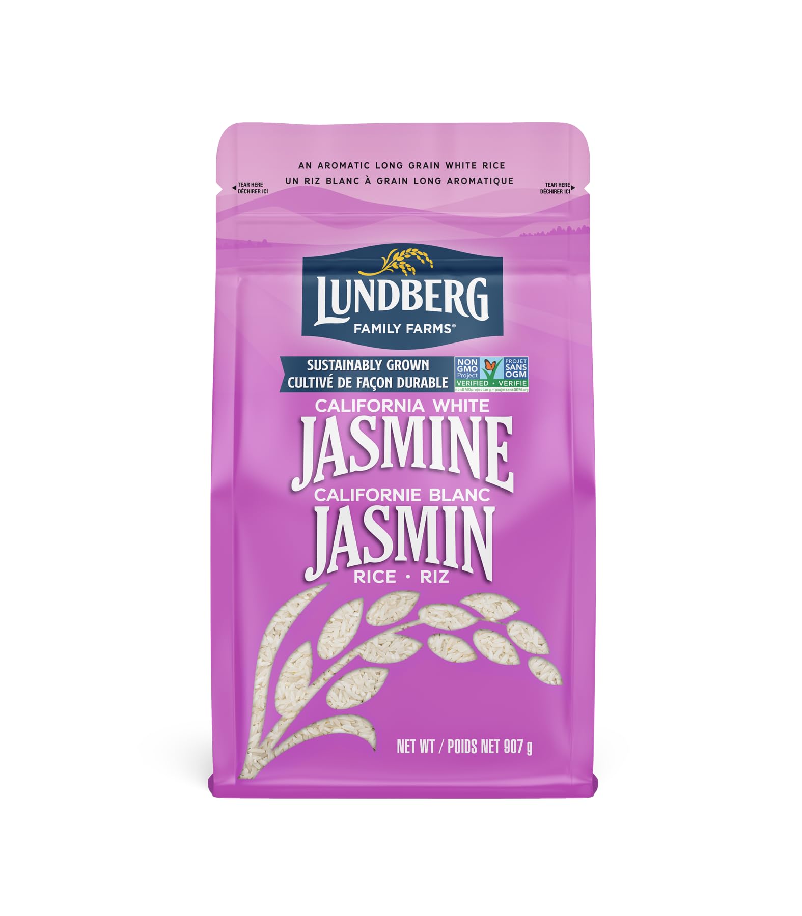 Lundberg California White Jasmine Rice, 907 grams