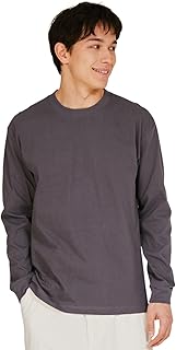 Hanes(ヘインズ) Beefy T-shirt à manches longues pour homme, 100 % coton, tissu épais, couleur unie, plus de 100