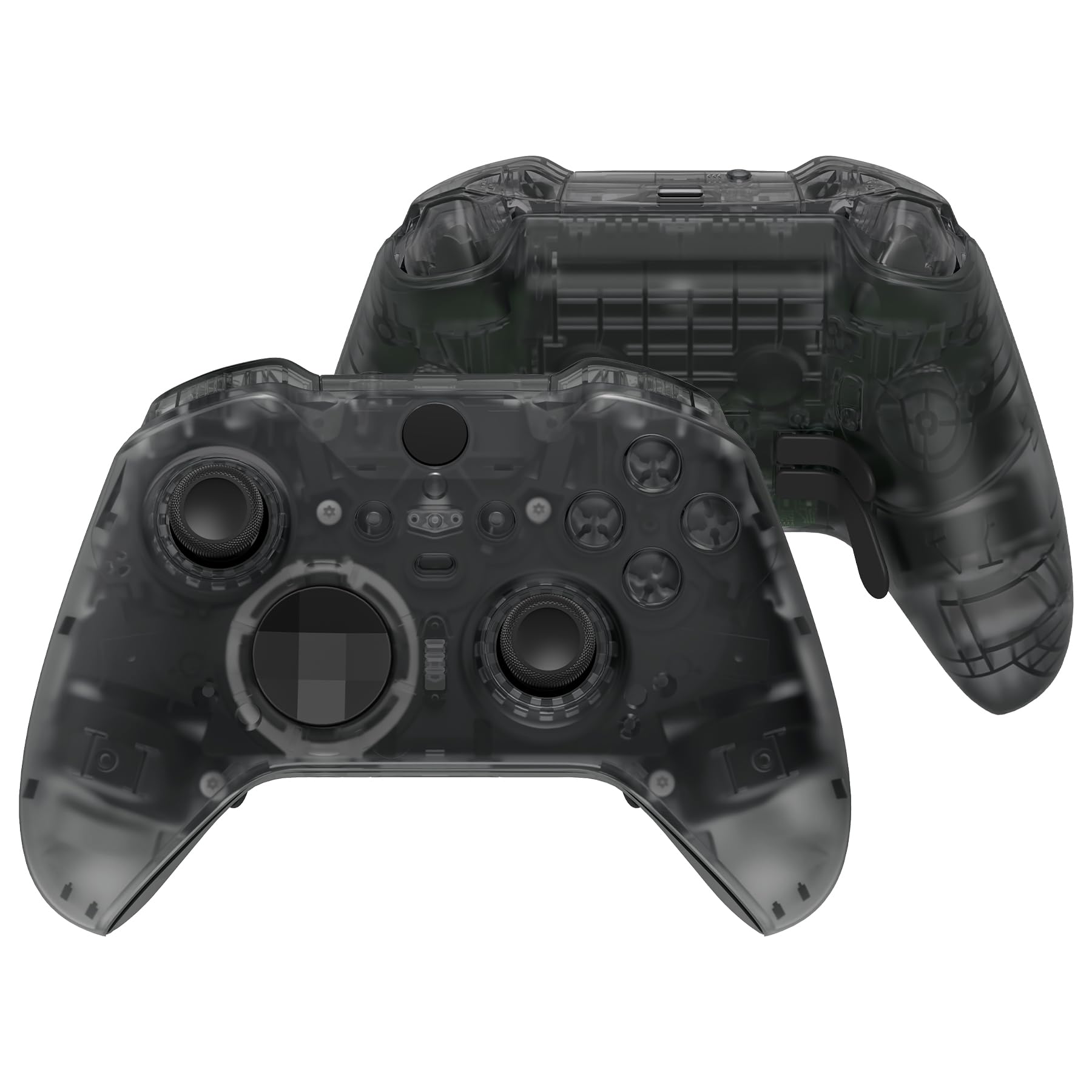 eXtremeRate Full Set Shell Buttons for Xbox One Elite Series 2 Controller, Clear