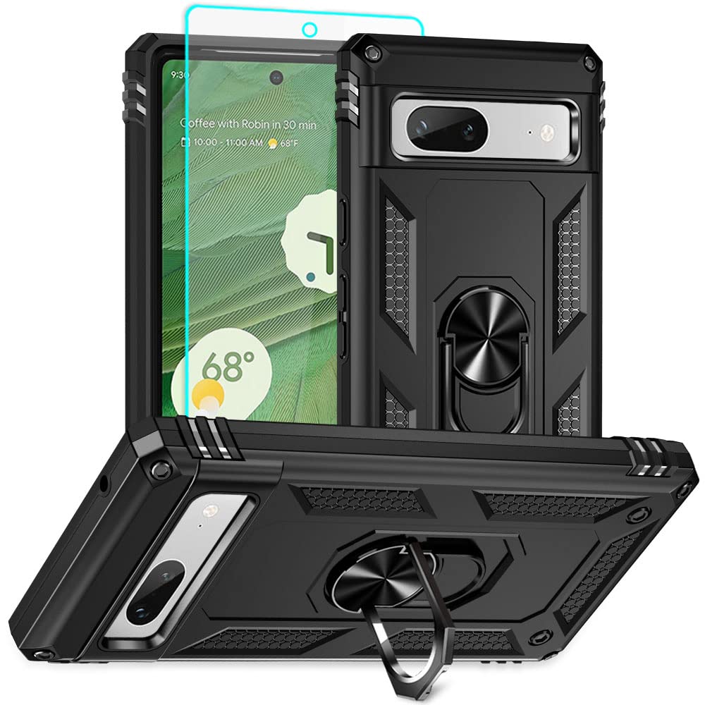 Auzuoton Google Pixel 7a Phone Case, Military Grade 16ft. Drop Tested, Rotable K