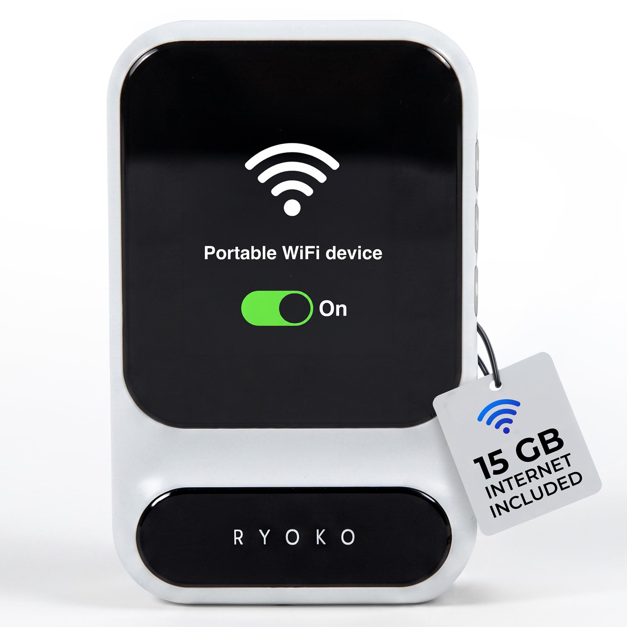 Ryoko Pro Portable WiFi Travel Router, 15GB Free Data | Portable WiFi Hotspot, M