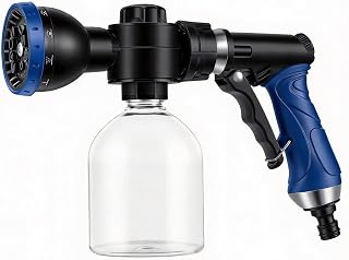 Boat Wash Sprayer for Saltwater Rinse, Big Refillable Bottle, 8-Pattern Adjustable Nozzle, 3/8" Quick Connect, for Boat & Jet Ski Exterior Rinsing, Tool Only, Not for Engine Flushing