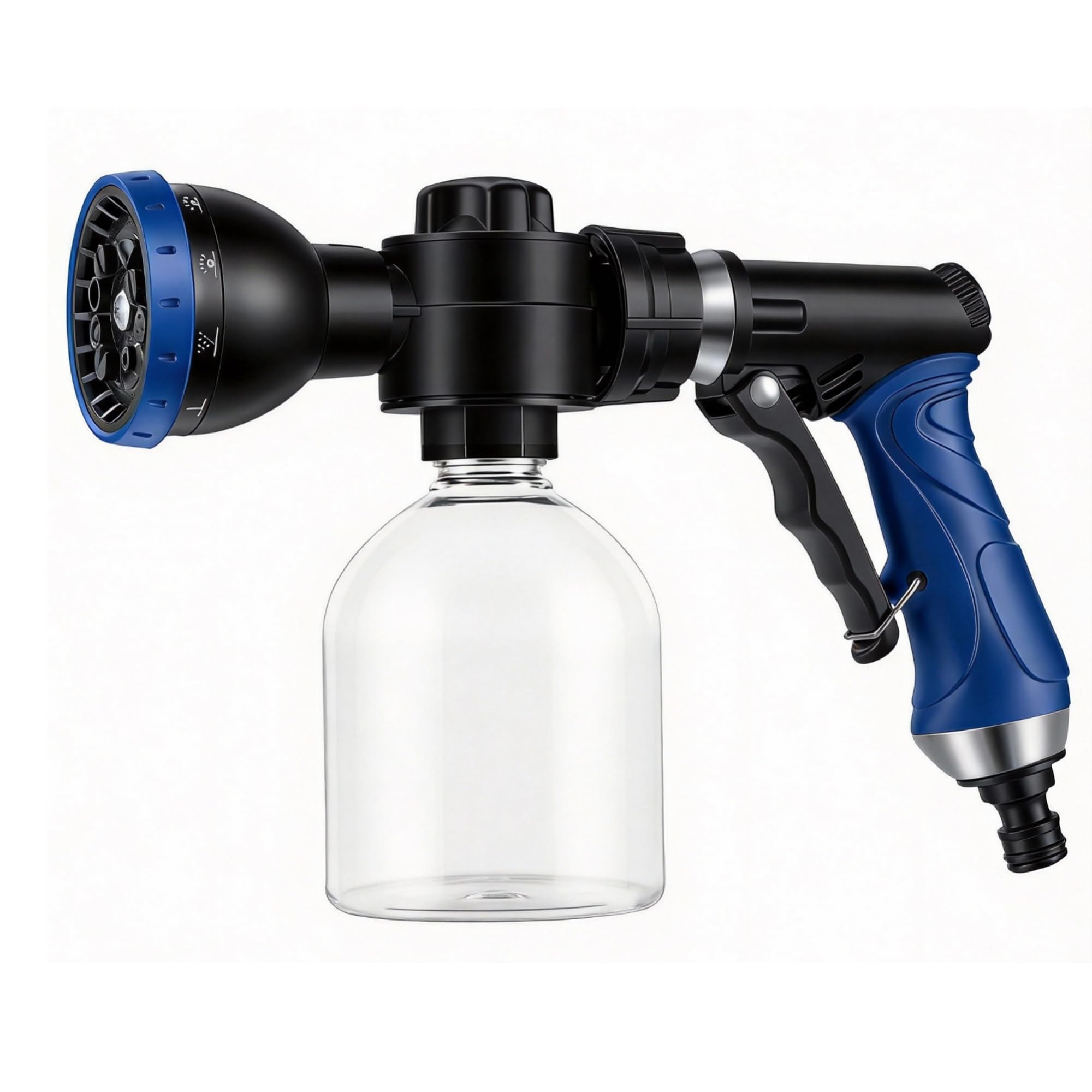Boat Wash Sprayer for Saltwater Rinse, Big Refillable Bottle, 8-Pattern Adjustab
