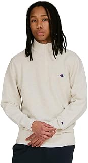 Champion Half Zip Sweat Shirt TC3-B020 Men's Long Sleeve One Point Logo Embroidered Sweatshirt