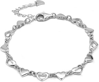 Dankadi 925 Sterling Silver Infinity Love Heart Link Bracelets Women Cute Animal Little Rabbit Bangle Jewelry Gifts For Wife Her,6.7in +1.3in Extender Chain