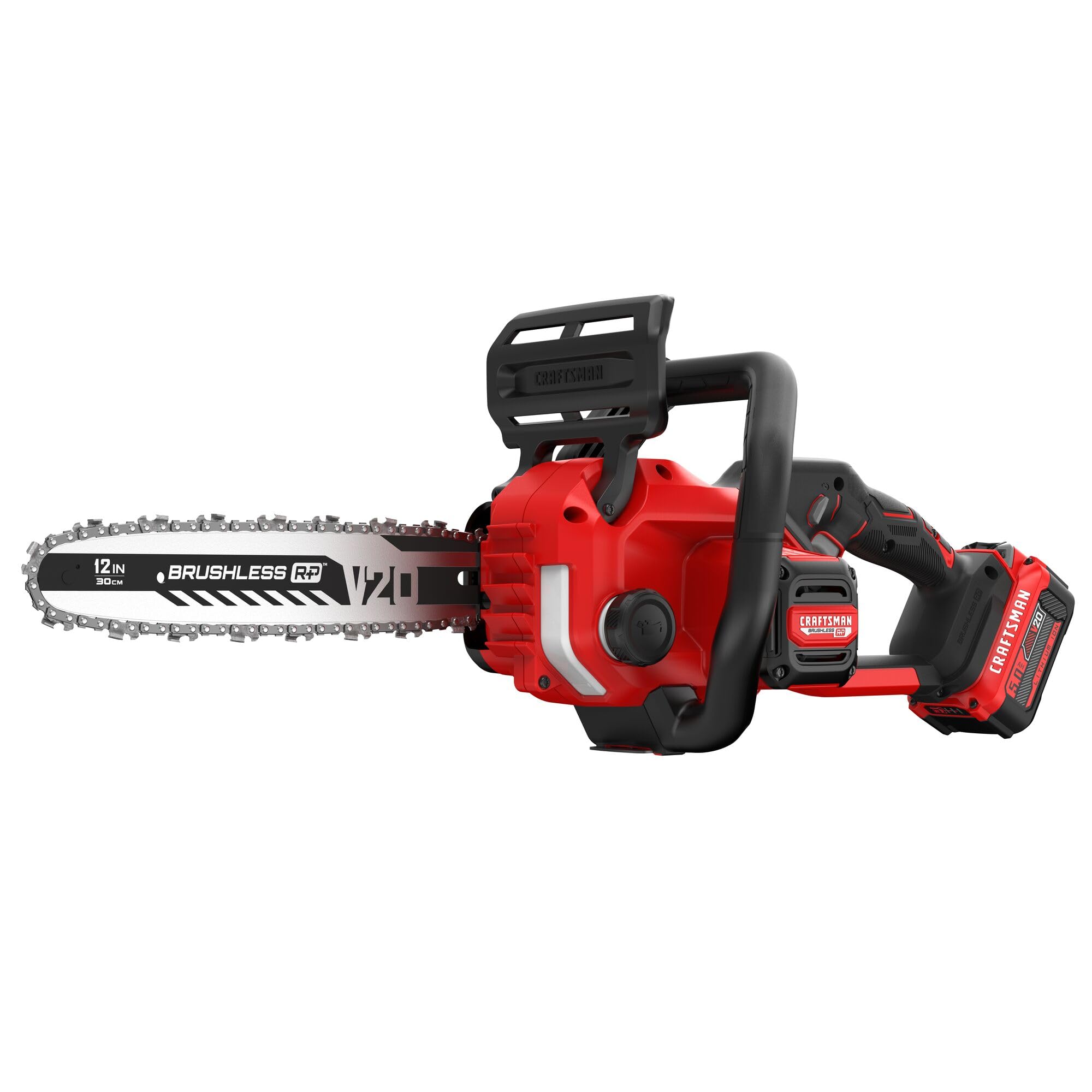 CRAFTSMAN V20 RP Cordless Chainsaw, Powerful and Lightweight, 12 Inch, 5Ah Batte