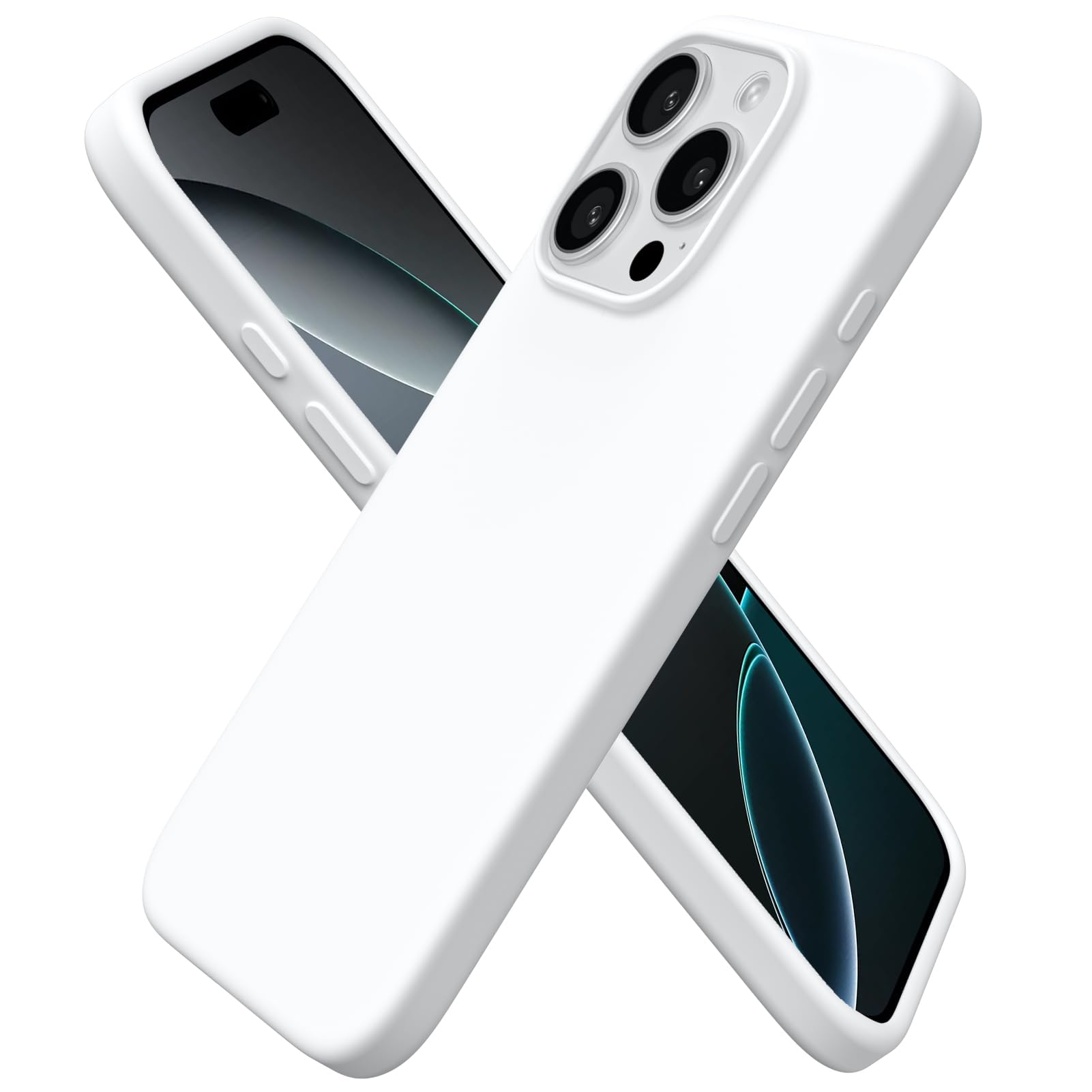 ORNARTO for iPhone 16 Pro Case 6.3", Slim Liquid Silicone Cover