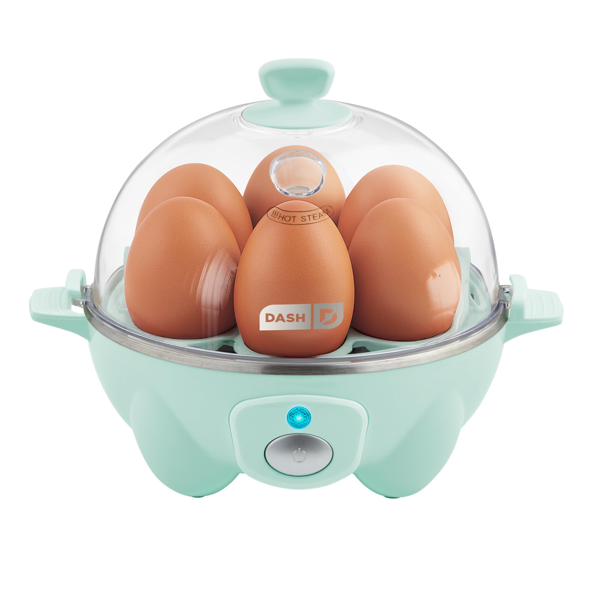 Dash Rapid Egg Cooker, 7 Eggs, Hard Boiled, Poached & Omelettes, Aqua | Electric