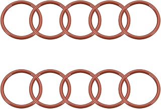 Silicone O Ring, Outer Diameter 38mm, ID31.8mm, Width 3.1mm, VMQ Seal Ring Gasket, Red, Pack of 10