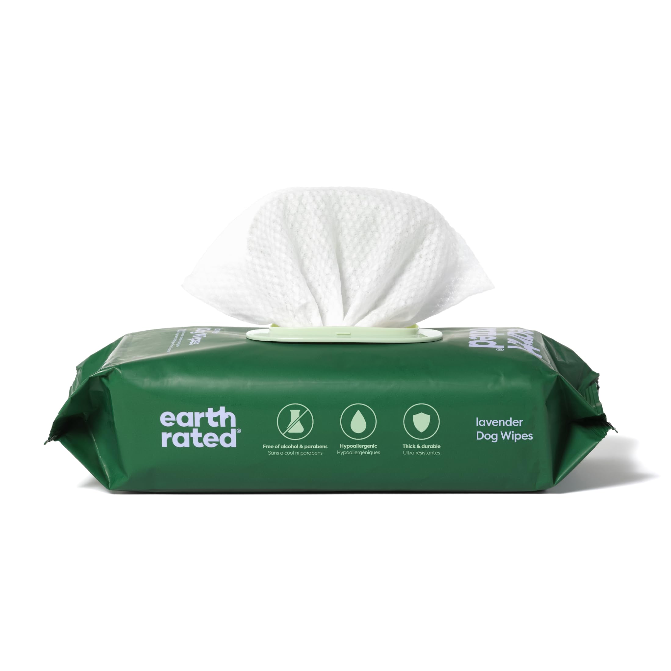 Earth Rated Dog Wipes, Hypoallergenic, Cleaning and Hydrating, for Grooming Paws