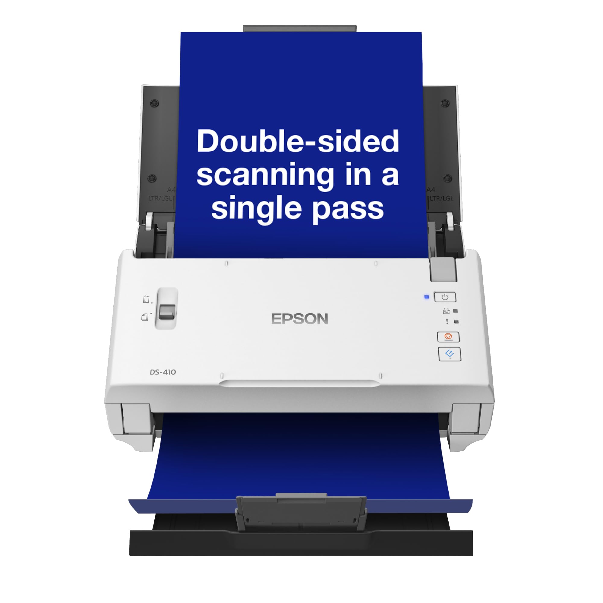 WorkForce DS-410 A4 compact sheet-fed scanner |50-sheet ADF| Epson's Document Ca