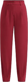 PRETTYGARDEN Women's Summer High Waist Casual Ankle Length Work Office Pants with Pockets