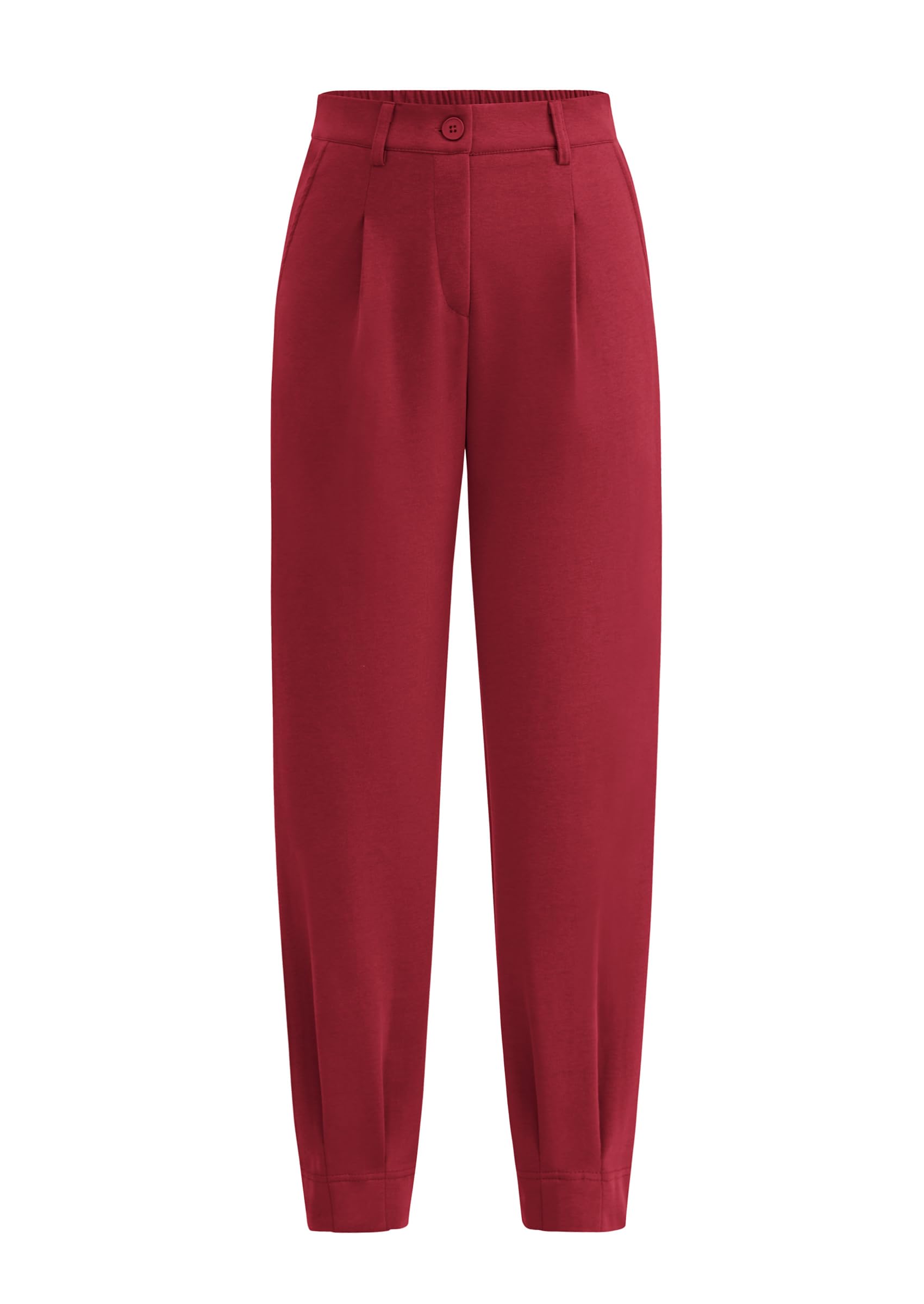 PRETTYGARDEN Women's Summer High Waist Casual Ankle Length Work Office Pants wit