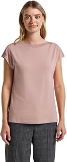 Street One 3222957 Women's T-Shirt with Ribbed Detail (Pack of 1)