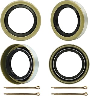 RV Murts 4 Double Lip Grease Seals ID 1.719" x OD 2.565" for 3500lb #84 Trailer Axle Replacement, 171255TB, 010-019-00 Dexter, 473336, Spindles Hub Wheel, Electric Brake Assemblies for Boat Trailers.
