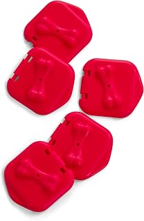 Outward Hound by Nina Ottosson Extra Doors for Dog Brick Interactive Dog Puzzle - 5 Pack, Red