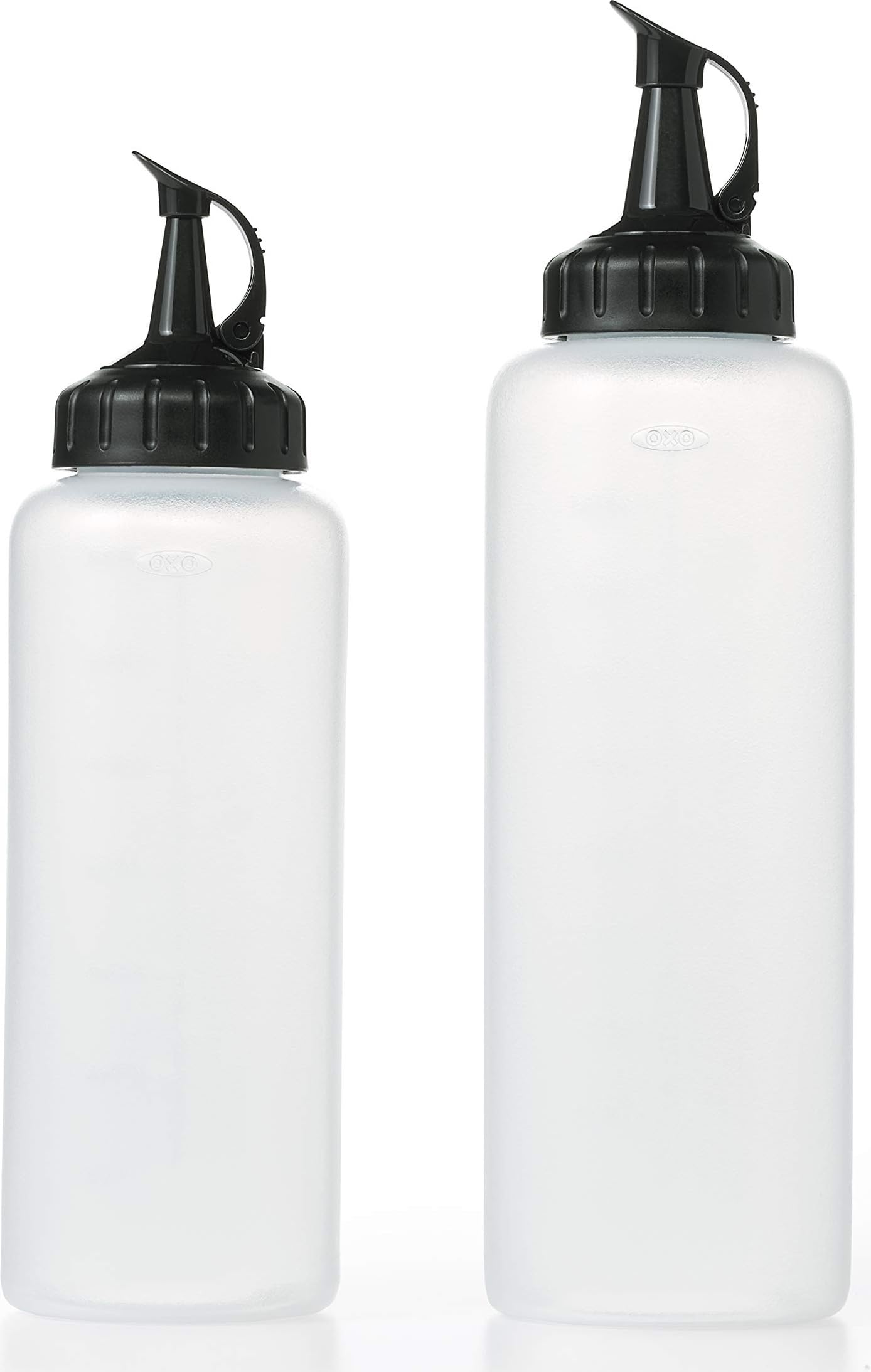 OXO Good Grips Chef's Squeeze Bottles for Sauces and Dressings - Set of 2 | Incl