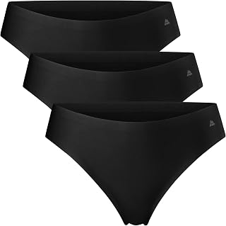 DANISH ENDURANCE Invisible Thongs Microfiber Soft Lightweight Thong for Women, Pack of 3