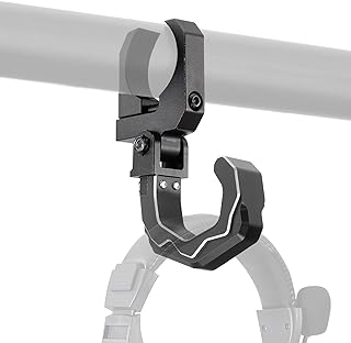 KEMIMOTO Aluminum UTV Hanger Headset Helmet Hook Fits 1.6"-2" Roll Bar | Compatible with Polaris RZR Ranger, Can Am X3, Teryx, Rhino Wolverine, Heavy Duty Roll Cage UTV Accessories
