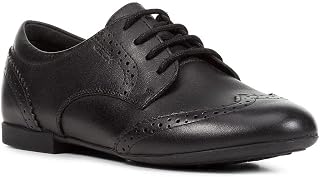 Geox Girls' Jr Plie' B School Uniform Shoe, black, 41 EU