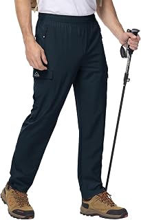 Rdruko Wanderhose Herren Sommer Trekkinghose Outdoorhose mit 5 Taschen