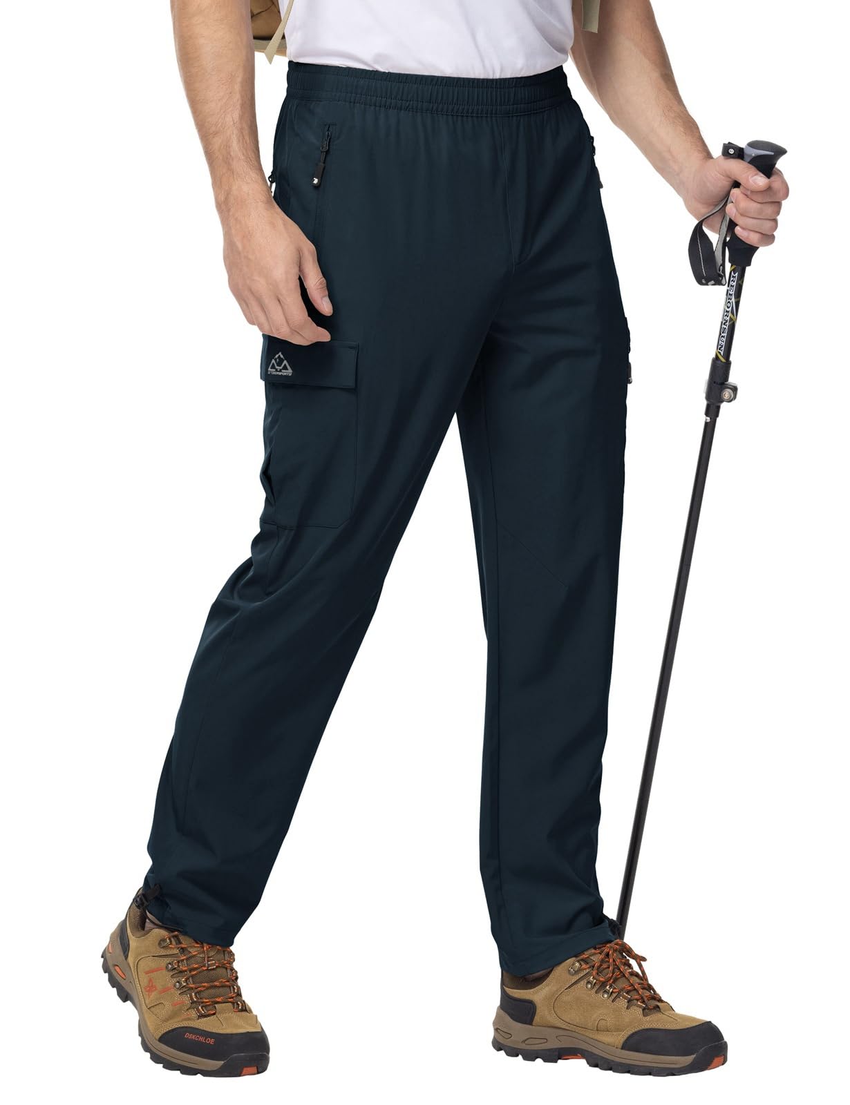 Rdruko Wanderhose Herren Sommer Trekkinghose Outdoorhose mit 5 Taschen