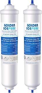 Water Filter Refrigerator Replacement for Samsung DA29-10105J, DA29-10105J HAFEX/EXP, DA99-02131B, WSF-100, EF9603, Integrated Pipe Connector by Golden Icepure RWF0300A | Ersatz für Samsung DA29-10105J, HAFEX/EXP & DA99-02116 – reduziert Chlor und Verunreinigungen für frisches Wasser und Eis.