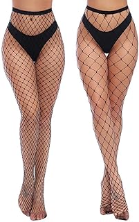 Charmnight Fishnet Stockings for Women, High Waist Fishnet Tights Pantyhose | Reinforced Toe, Soft Stretch, Breathable Comfort, Flattering Fishnet Style for Everyday Wear and Parties