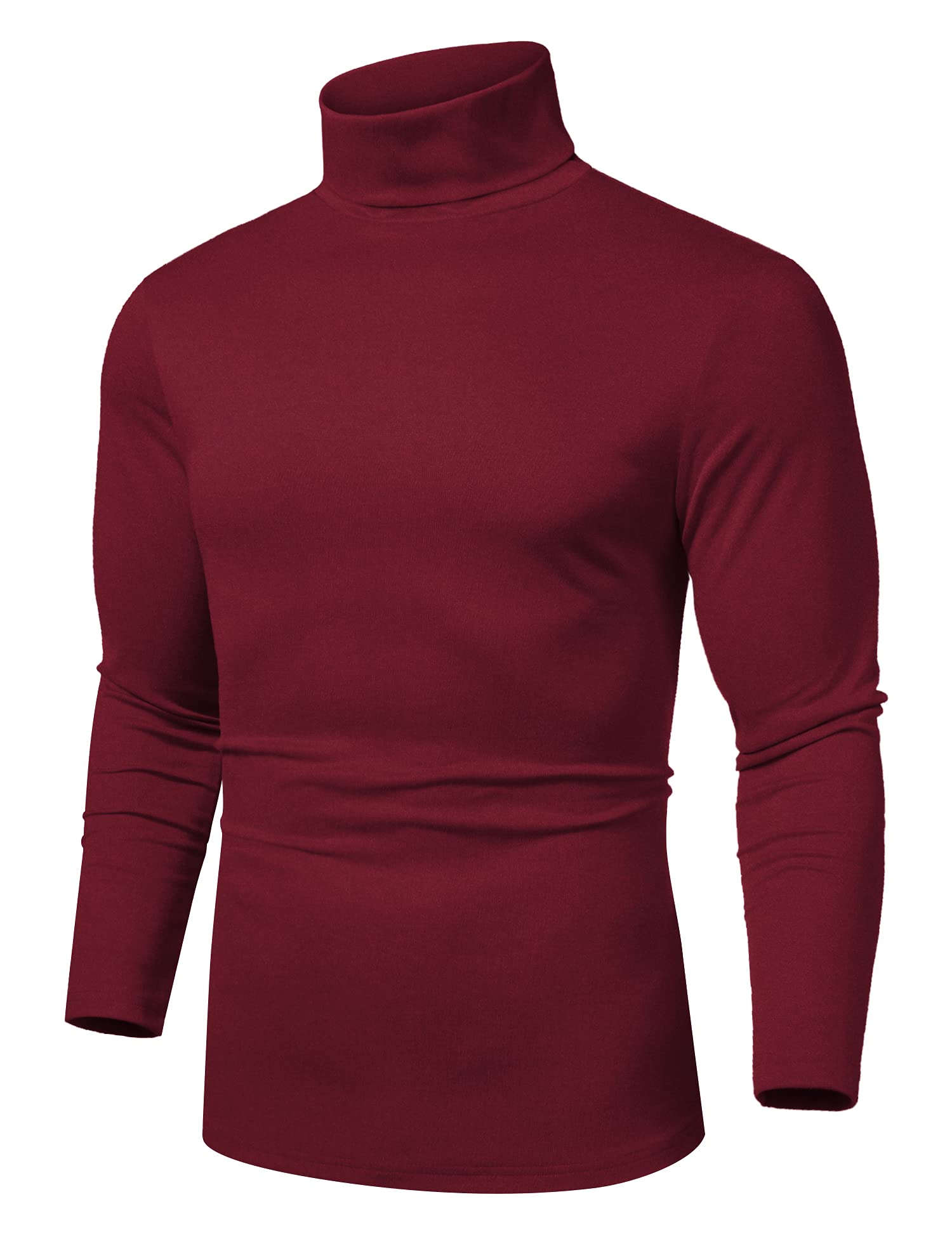 COOFANDY Men's Slim Fit Basic Turtleneck Long Sleeve Lightweight Pullover Sweate
