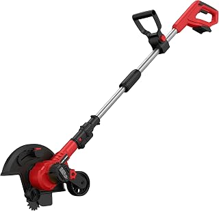 Brusless Lawn Edger Compatible withMilwaukee 18V Battery (No Battery) | 9" Cordless Edger Lawn Tool with 3 Depth Setting, Lightweight, Adjustable Handle & Dual Wheels Grass Edgers for Lawn