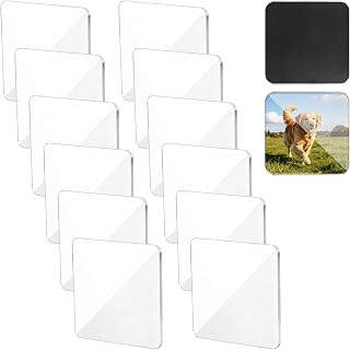 30pcs Acrylic DIY Fridge Magnets, Square Fridge Magnets | 5x5cm/2x2in Custom Picture Square Fridge Magnets Craft Set DIY Accessories Suitable for Home Classroom Office Cabinet
