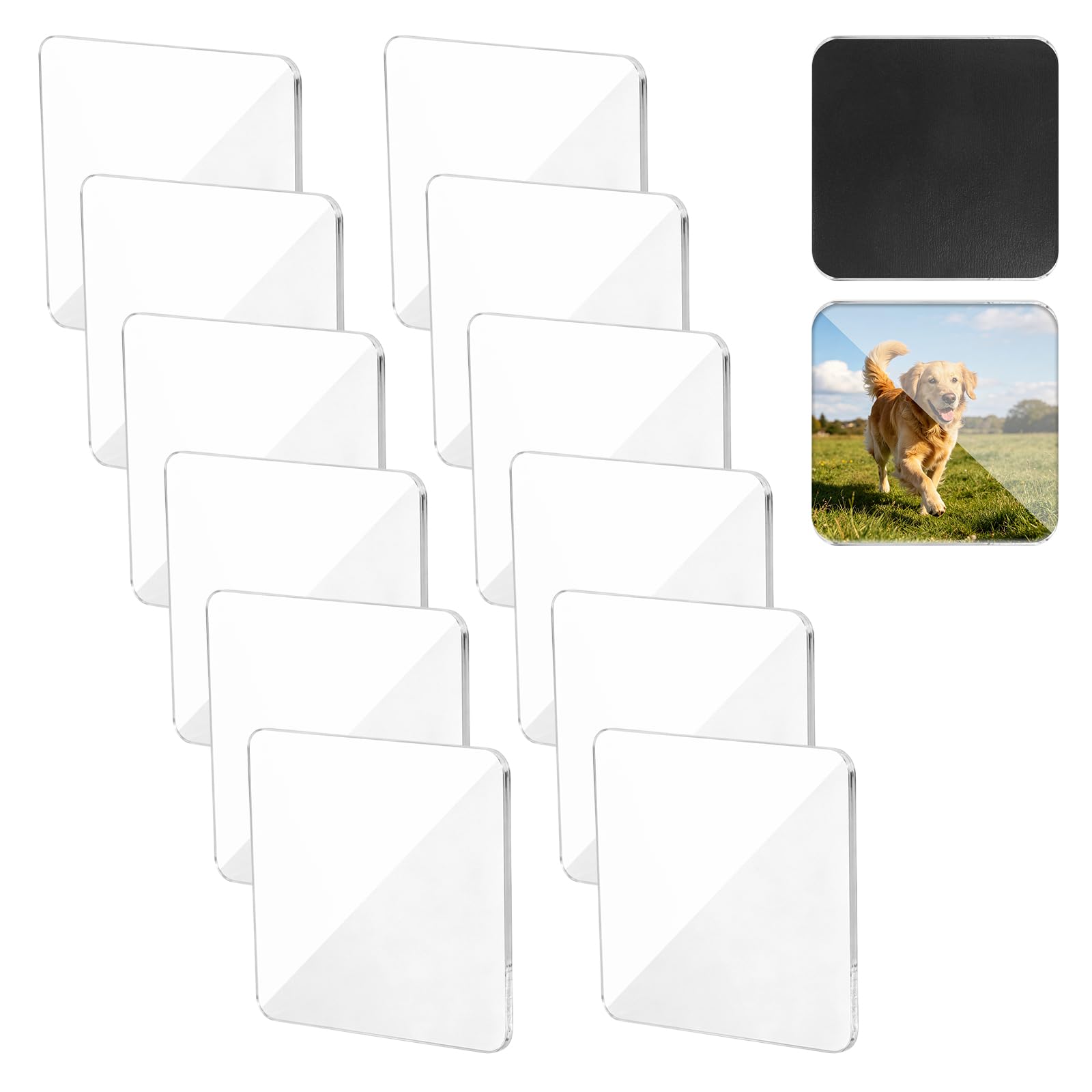 30pcs Acrylic DIY Fridge Magnets, Square Fridge Magnets | 5x5cm/2x2in Custom Pic
