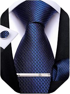 DiBanGu Necktie, Striped Necktie, Handkerchief, Cufflinks, Tie Pin Set, Wedding, Business, School Entrance Ceremonies, Graduation Ceremonies, Endment Parties